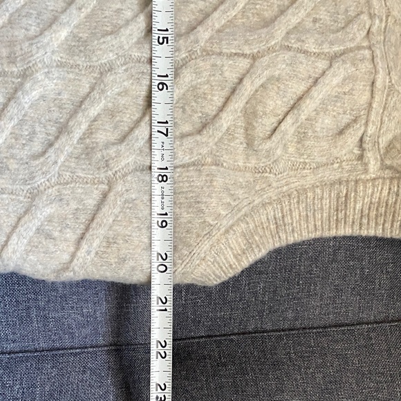 Pilcro Beige Cable Knit Sweater Vest - Picture 9 of 10